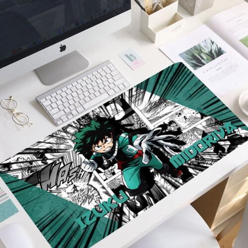 My Hero Academia Large XL Mousepad Anime Gamer Gaming Mouse Pad Computer Accessories Big Keyboard mouse pad laptop mouse pad mat