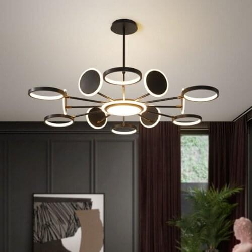 Room chandelier simple modern atmosphere light luxury bedroom dining room bar coffee shop net red molecular Lamp NEW