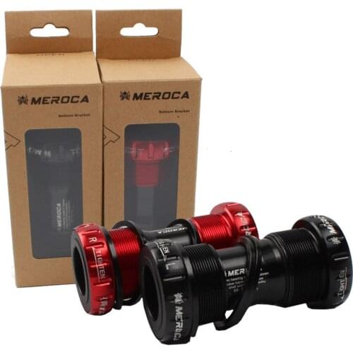 MEROCA MTB Mountain Bike Bicycle Bottom Bracket BSA68/73 BB Ceramic Cylinder Shaft Screw-in Axis Thread Axle