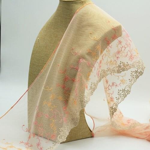 MLAEY 2y/lot Exquisite Embroidered Lace Trim, Lace Fabric ,Quality Lace Ribbon , DIY Craft&Sewing Dress Clothing Accessor