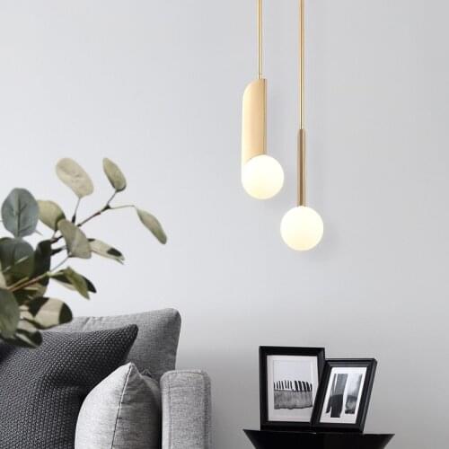 Nordic led stone pendant light nordic light lustre suspension lighting light kitchen dining bar living room pendant light
