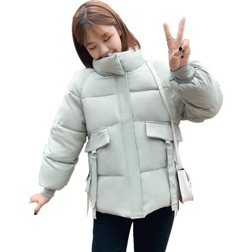 2020 winter new down jacket women short Korean loose womens overcoat cotton jacket thick winter parka coat womens Tops