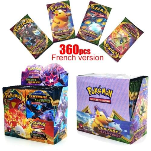NEW 360Pcs French Version Pokemon Cards Battle Styles TCG Series Booster Box 36 Bags Collection Trading Card Game Toys Gifts