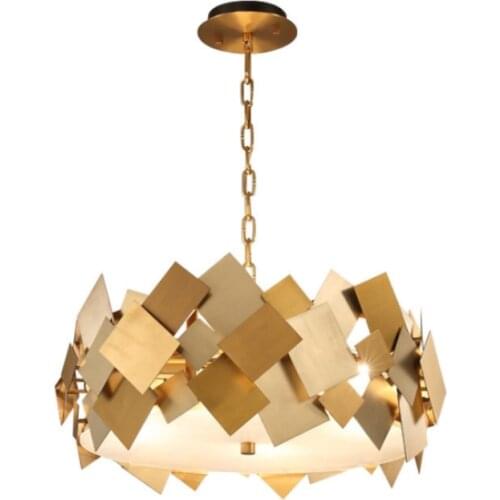 Nordic Modern Lustre Luminarie Led E14 Pendant Light Rotatable Steel Hanging Lamp Chain Pendant Acrylic Mask Led Suspension Lamp