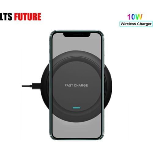 10W Qi Wireless Charger for iPhone 11 Pro X XR XS Max, Fast Wirless Charging Pad for Samsung Xiaomi Huawei Support Drop Shipping