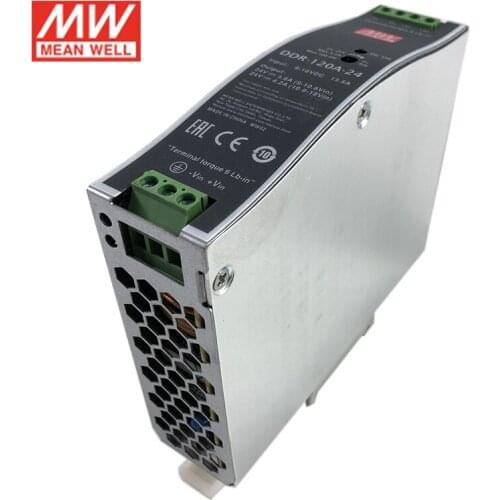 MEAN WELL DDR-120A-48 100W DIN Rail DC-DC Converter Input 9-18V DC to 48V DC 2.1A 100W meanwell Power Supply(12V dc to 48V dc)