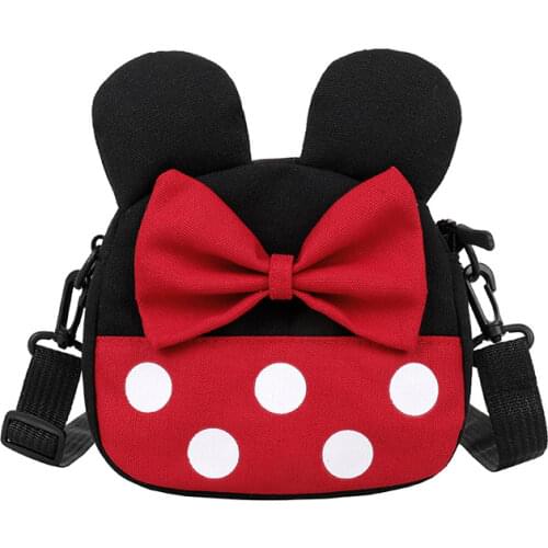 Disney Women Crossbody Bags Cartoon Mickey Mouse Minne Fashion Shoulder Bags for Women Kids Minne Mini Coin Purse Women Gifts