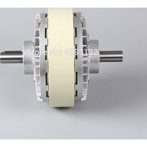 1.2kg 12N.m Dual-axis Magnetic Powder Clutch 24V Tension Controller Electromagnetic Powder Inflatable Shaft