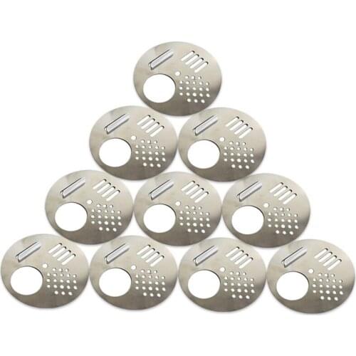 10x Bees Bees Honeycomb Nuc Box Entrance Door, Beekeeping Tools, Beekeeping Tools, Stainless Steel Disc Doors