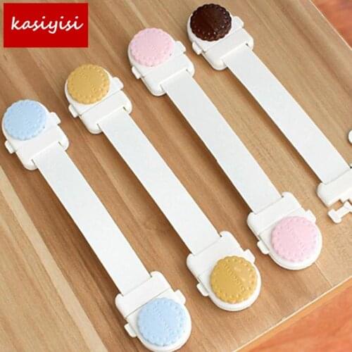 6Pcs/lot Baby Security Cabinet Lock Multipile Function Plastic Drawer Lock Safety Lock