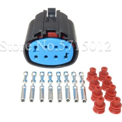 8 Hole 4-1437710-6 Auto Waterproof Wiring Cable Connector Female Car Plug Socket With Terminals And Seals