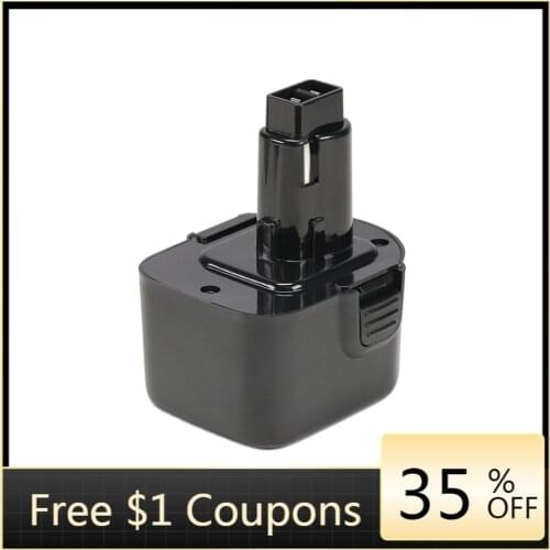 Ockered 12V 3000mah Rechargeable Battery Power Tool Batterie for Dewalt 5225027 DC9071 DE9037 DE9071 DW9072 DE9075 DE9501 DW9071