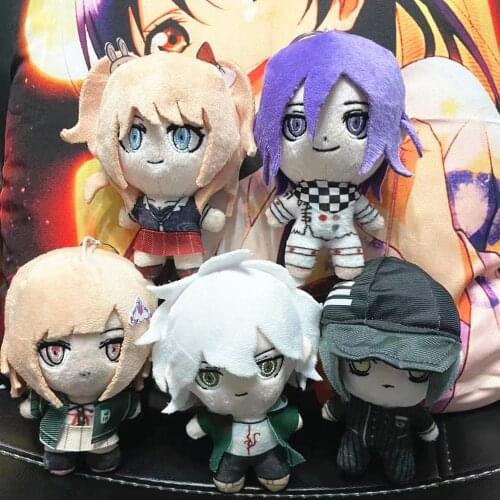 Anime Danganronpa Nagito Komaeda Model Plush Doll Pendant Keychain Stuffed Toy Keyring 13cm