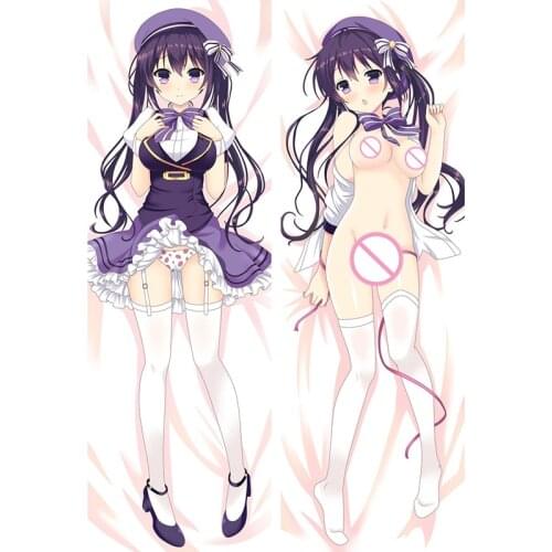 Anime Cartoon Is the order a rabbit Double sided hugging Pillow Case Pillow Cover Pillowcase Peach Skin 2 Way 89065