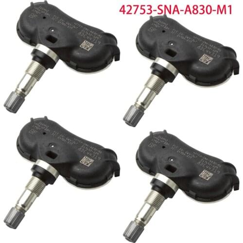 4x Tire Pressure Sensor TPMS For Honda Fit CR-Z Odyssey Insight Civic Hybrid 2009 2010 2011 2012 2013 42753-SNA-A830-M1 GQ4-34T