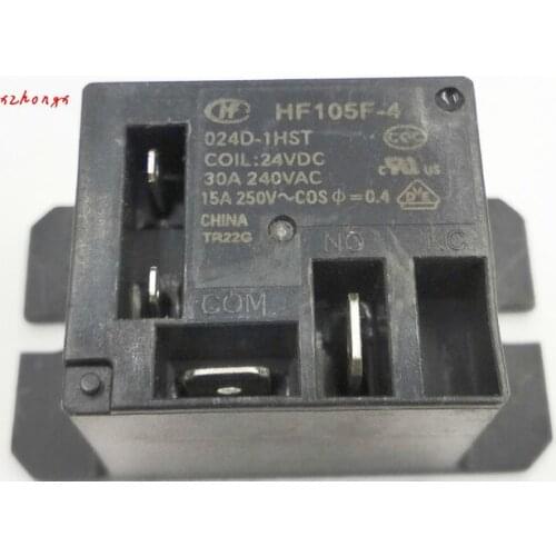 HF105F-4-024 D-1HST-24VDC new genuine 30A set of normally open 4 plug