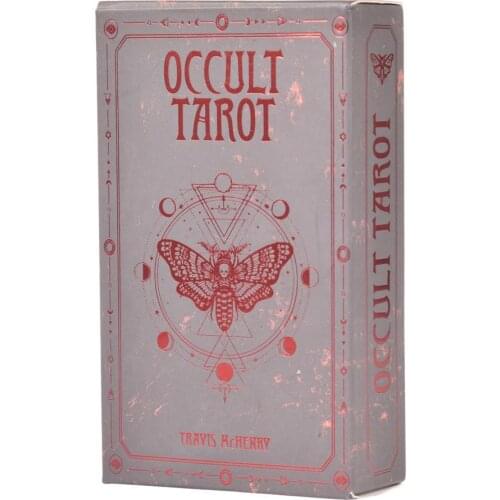 78PCS/Set Occult Tarot Cards English Versoin Board Game Deck Tarot Cards Fate Divination Family Party Playing Table Game Cards