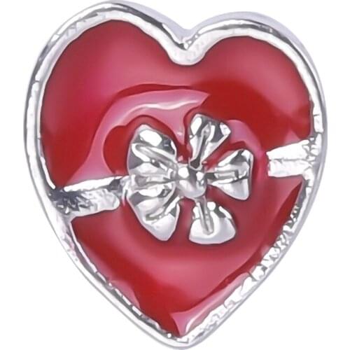 F162 High Quality 20pcs/lot Red Heart Gift Charm Fit Glass Living Locket MF29#(Free Shipping)