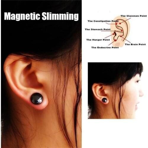 Magnetic Therapy Weight Loss Stud Earrings Stimulating Care Acupoints Stickers Health Slimming Magnet Product I1Q4