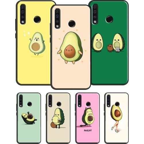 Cute Avocado Cartoon Case For Huawei Honor 8X 7X 9X Pro Honor 20 9 10 Lite 10i 7A 8A V20 Y6 Y7 Y9 2019 Nova 5T