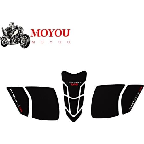 For DUCATI PANIGALE V4 V4S 2018 2019 2020 Motorcycle Carbon Fiber Oil Tank Pad Sticker Decals Pad Side Gas Knee Grip Protector
