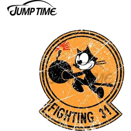 JumpTime 13 x 6.3cm For VFA-31 Vintage Car Stickers Personality Bumper Surfboard Decal Motorcycle Fold GTR EVO Decoration