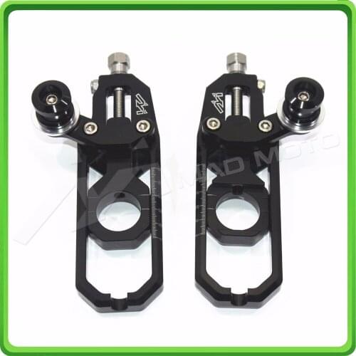 Motorcycle Chain Tensioner Adjuster with spool fit for Suzuki GSXR 600 GSX-R 750 2006 2007 2008 2009 2010 black