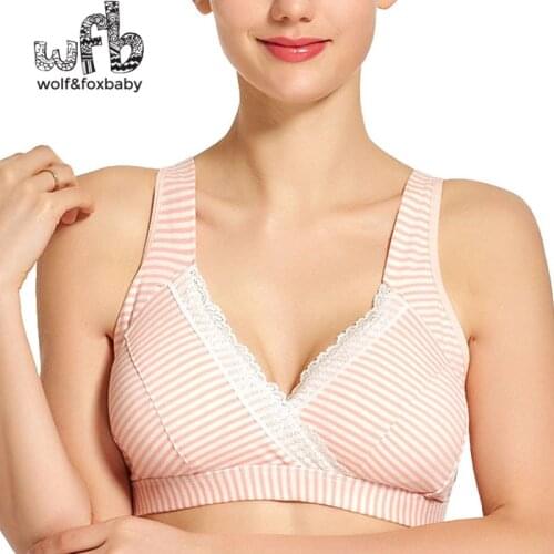 Retail cotton crossed breastfeeding bra bangs yoga sports underwear vest pregnant women underwear maternity pregnancy clothes