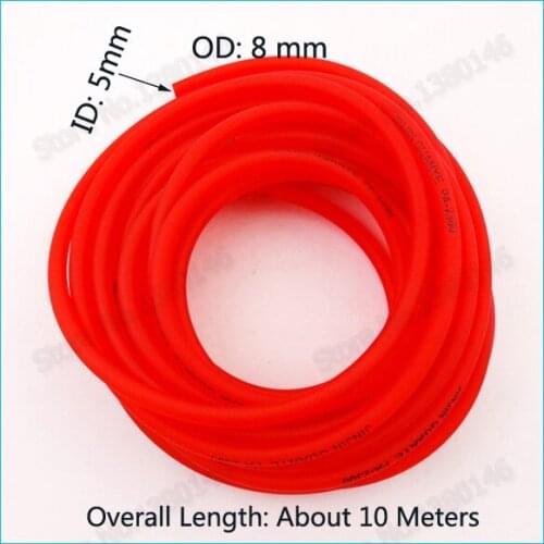 10m Meters Red 5mm Gas Fuel Hose Line Tube For Pit Dirt Motor Bike ATV Quad 4 Wheeler Go Kart Buggy Motorcycle