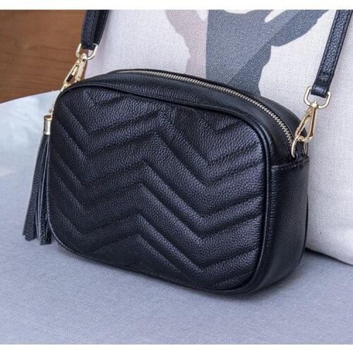 New fashion real crow leather bag shoulder bag cross bag burgundy black nayv blue and light purple