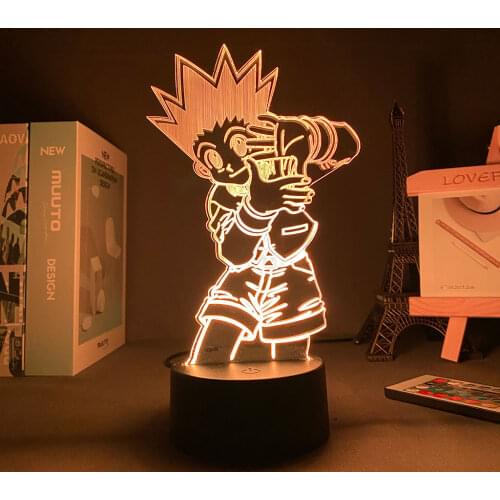 Led Lights Manga Gon Freecss Anime Light Hunter X Hunter Lamp Be Night Dorm Room Decoration Bedroom Valentines Day Gift