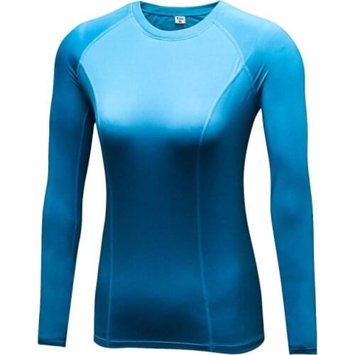 Women Compression Plus Velvet Long Sleeve T-Shirts Clothes Tights Long Sleeve Quick Dry Thermal Base Layer Tops seamless