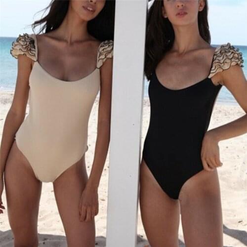 Swimwear Women 2019 Women One Piece Swimsuit Ruffle Beachwear Swimwear Push Up Bikini Brazilian One Piece Bikini Maillot De Bain