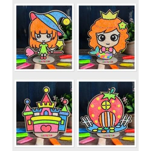 3D Board Snow Mud Painting Pearl Mud Clay Painting Child Diy Manual Make Girl Manual Toys