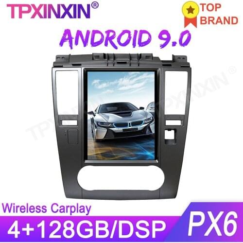 For Nissan Tiida 2008-2011 Android 9.0 128G+4G Tesla Style Car GPS Navigation Stereo Head Unit Multimedia Player Auto Radio DSP