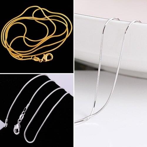Fashion Design Snake Chain Necklace for Women Ladies Gold Color Jewelry Accessories Vintage Punk Long Necklace