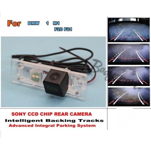 For BMW 1 Series M1 F20 F21 Car Intelligent Parking Tracks Camera / HD CCD Back up Reverse Camera / Rear View Camera