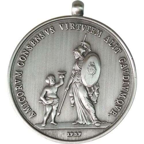 Factory cheap antique nickel promotional metal medal hot sales custom 3D military medal