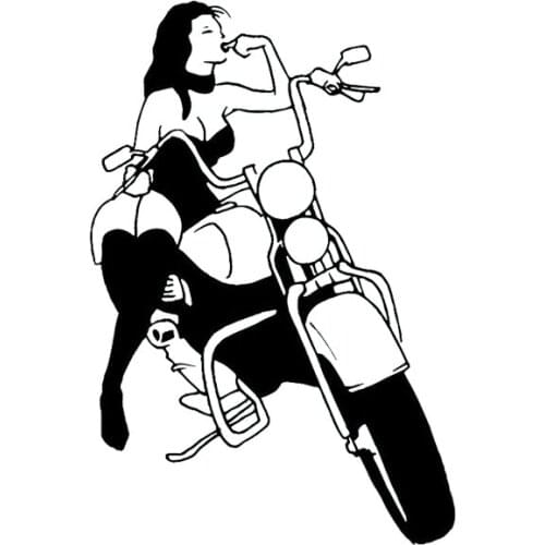 Personality Car Stickers Cool Provocative Sexy Girl Walking Advanced Design Auto Parts Decoration PVC Car Stickers Black/white