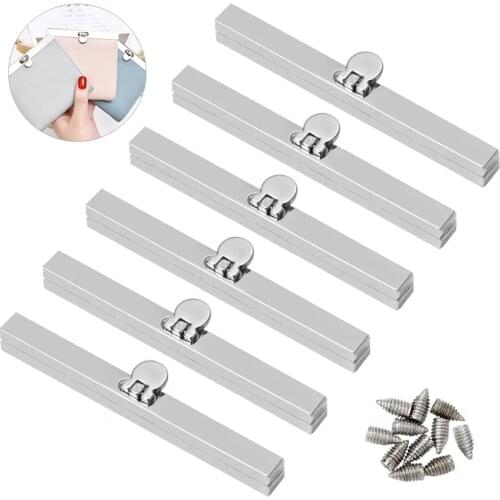 KAOBUY 6PCS Silver Bag Clasps Purse,4.52Inches Clasp Frame Metal Purse Frame Kiss Clasp Lock, Bag Supplies For Purse Making
