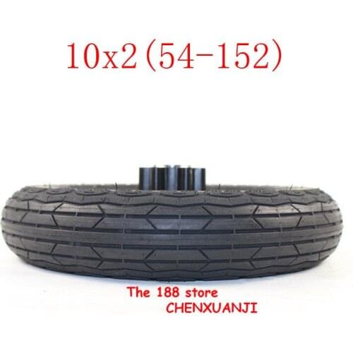 10x2 54-152 tire tyre inner tube&10inch rims hub set fits mountain buggy electric scooter balancing car 10 X 2Disc brake wheels