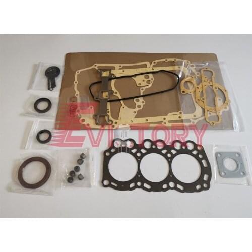 For MITSUBISHI L3E overhaul gasket kit + main conrod con rod bearing set