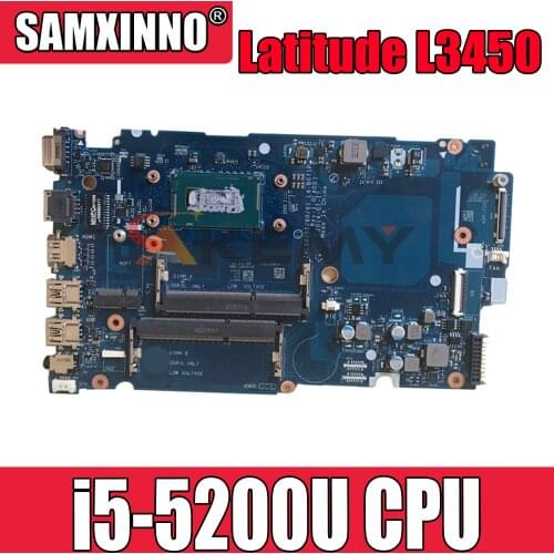 Original Laptop motherboard For DELL Latitude L3450 I5-5200U Mainboard LA-B071P SR23Y DDR3