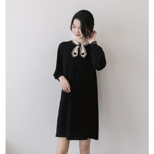 Autumn Spring Fashion Pregnant Mother Dress Maternity Women Dress High Waist Loose Skirt Pregnancy Clothes For Knit Sweater