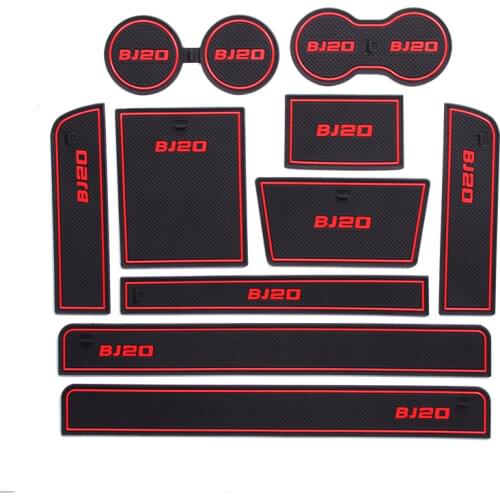 Car Anti-Dirty Pad Door Groove Gate Slot Cup Armrest Storage Pad Anti-Slip Mat For BAIC BJ20
