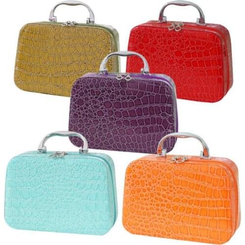 Women fashion mini PU leather make up bag ladies Travel Makeup Case female cosmetics storage bag ladies toiletry organizer box