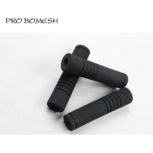 Pro Bomesh 4Pcs/Pack 12.5cm 16g Inner Diam 14.5mm EVA Rear Grip Split Grip Black DIY Fishing Rod Building Component Repair