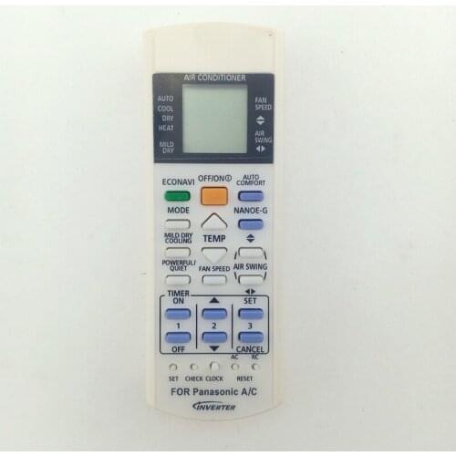 Remote Control PANASONIC AIR CONDITIONER model ECONAVI Inverter NANOE-G a75c4185