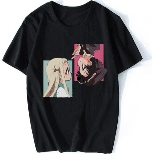 Jibaku Shounen Hanako-kun Funny Anime Tshirt Men Summer New White Short Sleeve Casual Homme T Shirt Unisex Manga Streetwear Tee