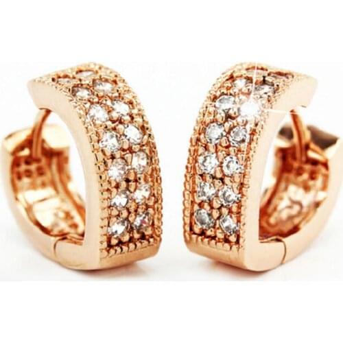 The New Noble And Elegant Exquisite S925 Silver Earrings Lovely Double Row Drill Heart Earrings For Women Stud Earrings Brincos